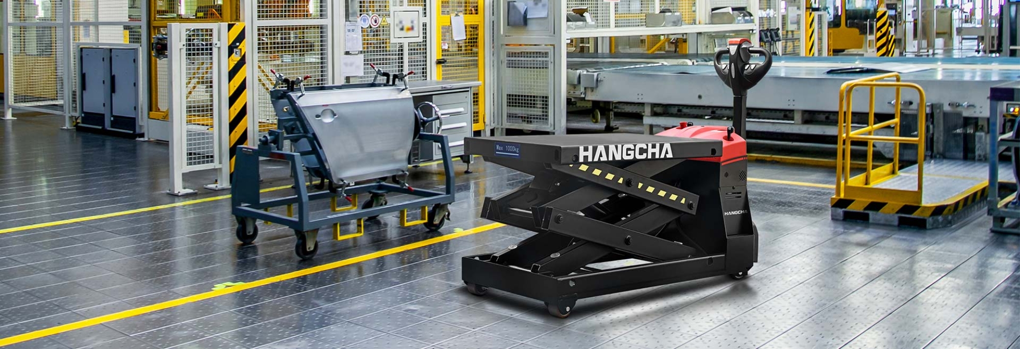 Transpaleta eléctrica XB con plataforma