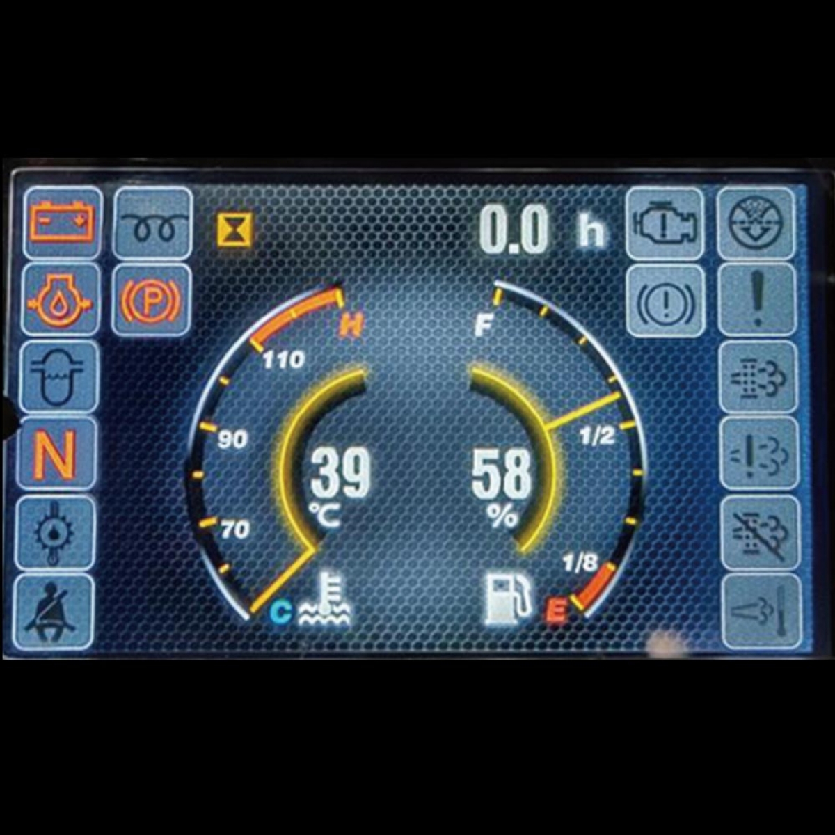 Se utiliza un panel de instrumentos LED interactivo en color, que puede mostrar el estado del camión, configurar parámetros, cambiar idiomas, etc., facilitando la interacción de información hombre-máquina.